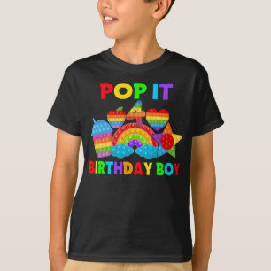 Birthday Boy Pop It 4 T-Shirt