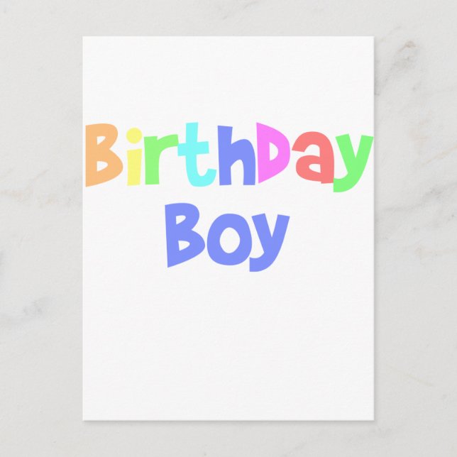Birthday Boy Postkarte (Vorderseite)