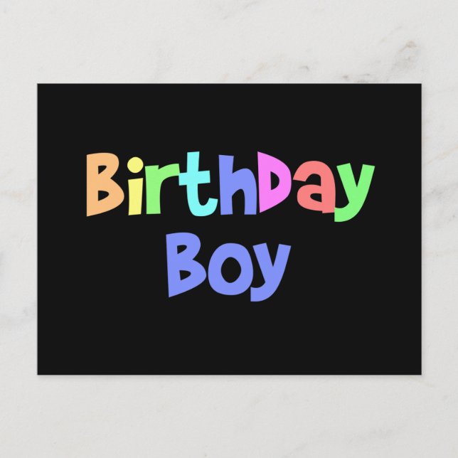 Birthday Boy Postkarte (Vorderseite)