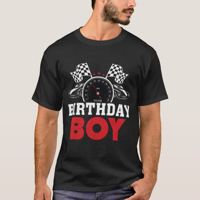 Birthday Boy Race Car Racing Car Birthday Crew gir T-Shirt (Vorderseite)