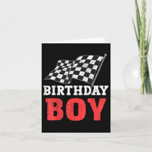 Birthday Boy Race Car Racing Car Driver Birthday C Karte