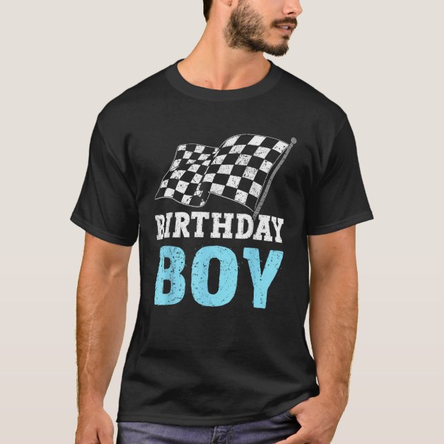Birthday Boy Race Car Racing Car Driver Birthday C T-Shirt (Vorderseite)