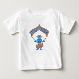 Birthday Boy Robot Baby T-shirt