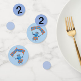 Birthday Boy Robot Konfetti