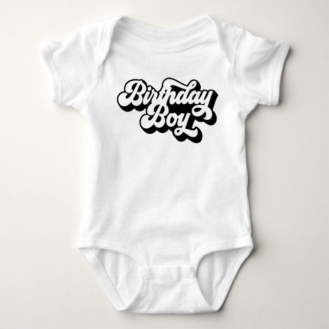 Birthday Boy Säugling Baby Bodysuit Boys Strampler (Vorderseite)
