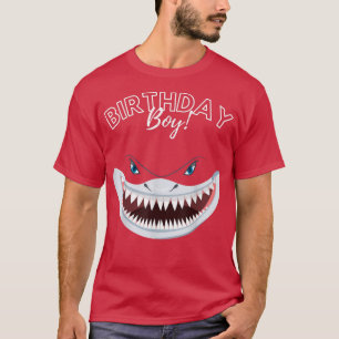 Birthday Boy Shark Lover Boy Kindergeburtstag BDay T-Shirt