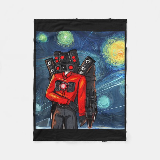 Birthday Boy Speakerman Video Game Controller Game Fleecedecke (Vorderseite)