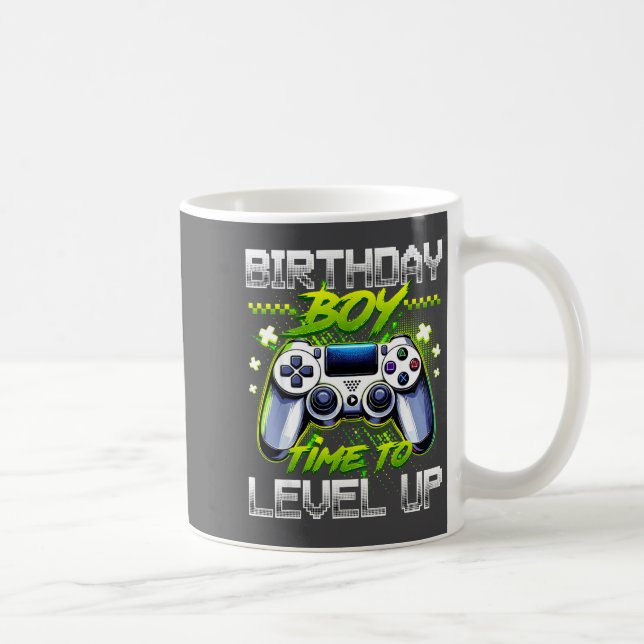 Birthday Boy Time To Level Up Video Game Birthday  Kaffeetasse (Rechts)