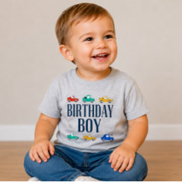 Birthday Boy Transportation Birthday Shirt
