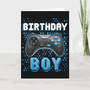 Birthday Boy Video Game Controller Birthday Gamer Karte