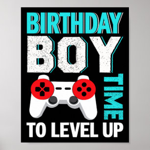 Birthday Boy Video Game Geburtstagsparty Poster