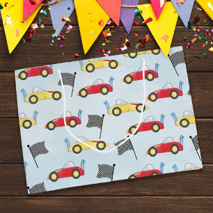 Birthday Boy Whimsisace Cars Niedliches Muster Große Geschenktüte