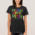 Birthday Boy's Sister Blocks Master Builder Brick T-Shirt<br><div class="desc">Birthday Boy's Sister Blocks Master Builder Brick Builder</div>