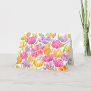 Birthday Bright and Beautiful Tulip Card Karte