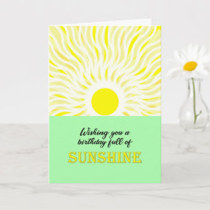 Birthday Bright Sunshine Card Karte