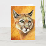 Birthday Brother Cougar Mountain Lion Art Karte<br><div class="desc">Birthday Brother Cougar Mountain Lion Wildlife Art</div>