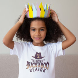"Birthday Buckaroo" Cowgirl Western Kindergeburtst Kleinkind T-shirt
