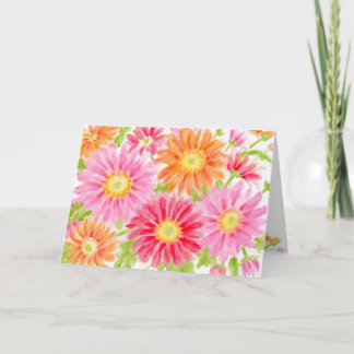 Birthday Bursting Gerbera Daisies Wünsche der Freu Karte