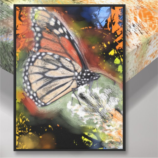 Birthday Butterfly Art Canvas Print Leinwanddruck (Von Creator hochgeladen)