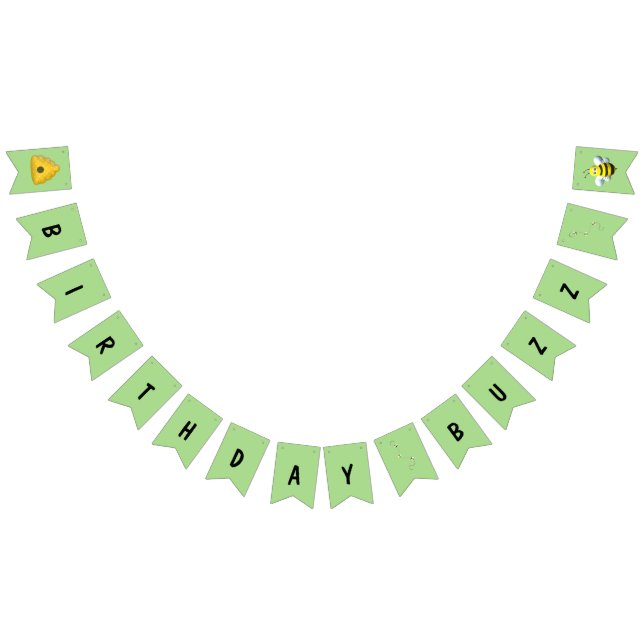Birthday Buzz mit Bienen Wimpelkette (Alle)