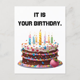 Birthday Cake Candles Custom Personalisiert Celebr Postkarte