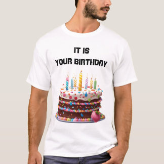 Birthday Cake Candles Custom Personalisiert Celebr T-Shirt