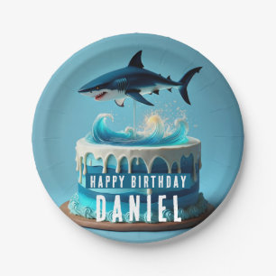 Birthday Cake zum Thema Hai Pappteller