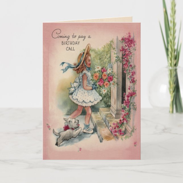 Birthday Call Greetings Karte (Vorderseite)