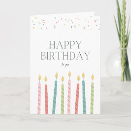 Birthday Candle Greeting Card Karte