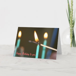 Birthday Candles Card Karte