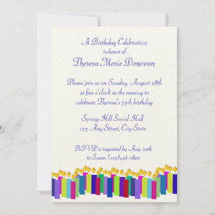 Birthday Candles Einladung