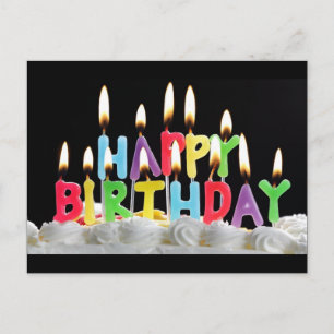 Birthday Candles Postkarte