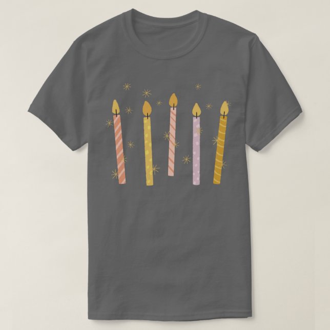 Birthday Candles T-Shirt (Design vorne)