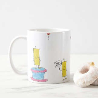 Birthday Candles und Balloons Kaffeetasse