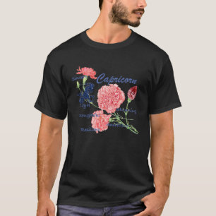 Birthday Capricorn Januar Carnation Garnet Births T-Shirt