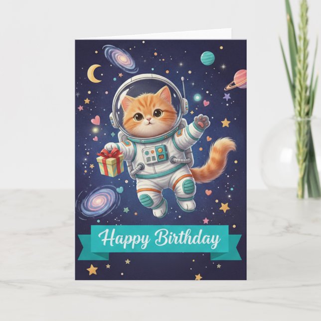 birthday card cat for women karte (Vorderseite)