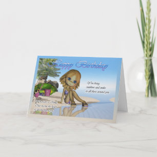 Birthday card Cutie Pie Collection beach life Karte