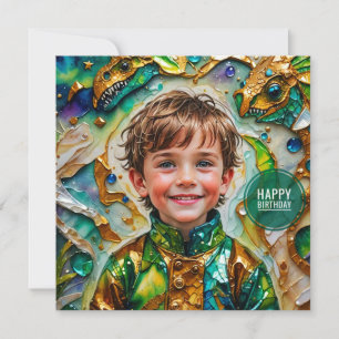 BIRTHDAY CARD ~ Dinosaur Fan ~ Young Boy ~