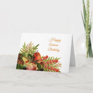 Birthday Card: Fall Frucht und Berries Karte