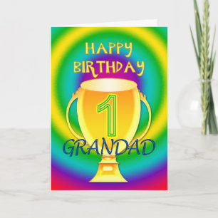 Birthday card for a number 1 grandad karte
