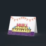 Birthday Card for Babushka Karte<br><div class="desc">Sie nennen Ihre Großmutter Babushka, nicht Oma. (Babushka bedeutet Großmutter auf Russisch.) Stellen Sie sich vor, wie aufgeregt Babushka sein wird, eine Geburtstagskarte zu erhalten, die speziell an sie adressiert ist! Ihr Babuschka wird auch das lustige, farbenfrohe Design dieser Karte Liebe geben, das Babushkas Namen als Geburtstagskugel auf einem Geburtstagskuchen...</div>