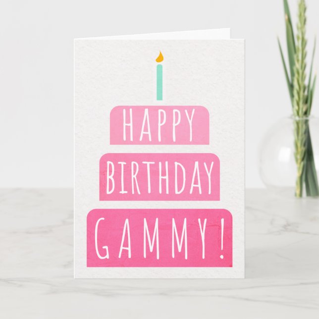 Birthday Card for Gammy Karte (Vorderseite)