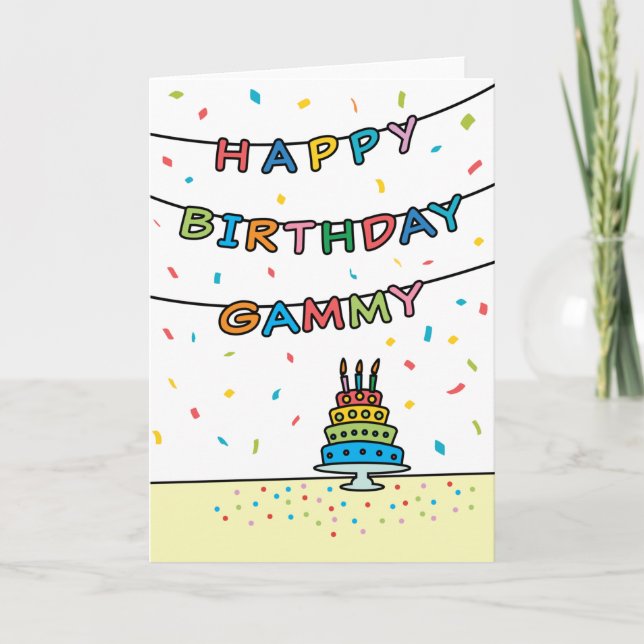 Birthday Card for Gammy Karte (Vorderseite)