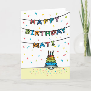 Birthday Card for Mati Karte