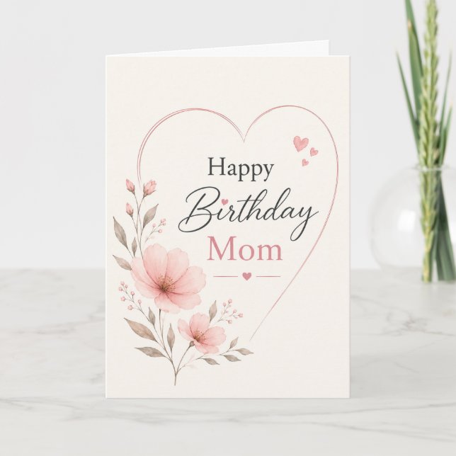Birthday Card for Mom Karte (Vorderseite)