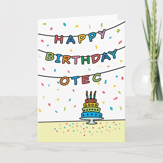 Birthday Card for Otec Karte (Vorderseite)
