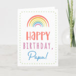 Birthday Card for Papu Karte<br><div class="desc">You call your grandfather, not Grandpa. (Papu means grandfather in Greek.) Stell dir excited Papu will be to receive a birthday card addressed especially to him vor! Your papu also will love this card's cute, watercolor-inspirred boho rainbow design that says "Happy birthday Papu!" Make this card customizable! Click "Edit Design",...</div>