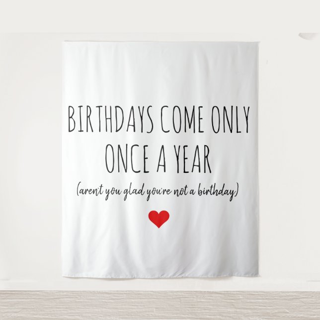 BIRTHDAY CARD FUNNY NAUGHTY WANDTEPPICH (Vorderseite)