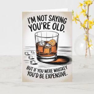 Birthday Card für Vater Grandpa Whiskey Papa Nassa Karte