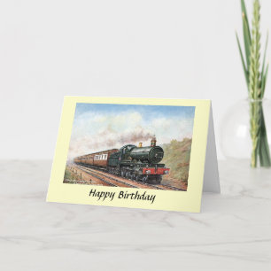 Birthday Card - GWR London - Birmingham Bahn Karte
